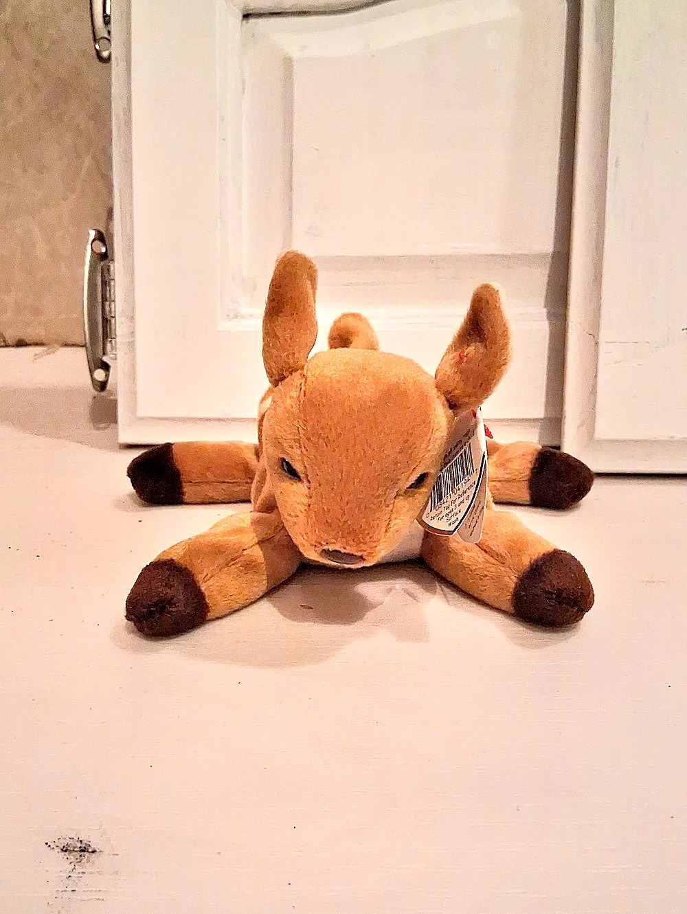 Ty Whisper Plush Deer NWT Brown & White